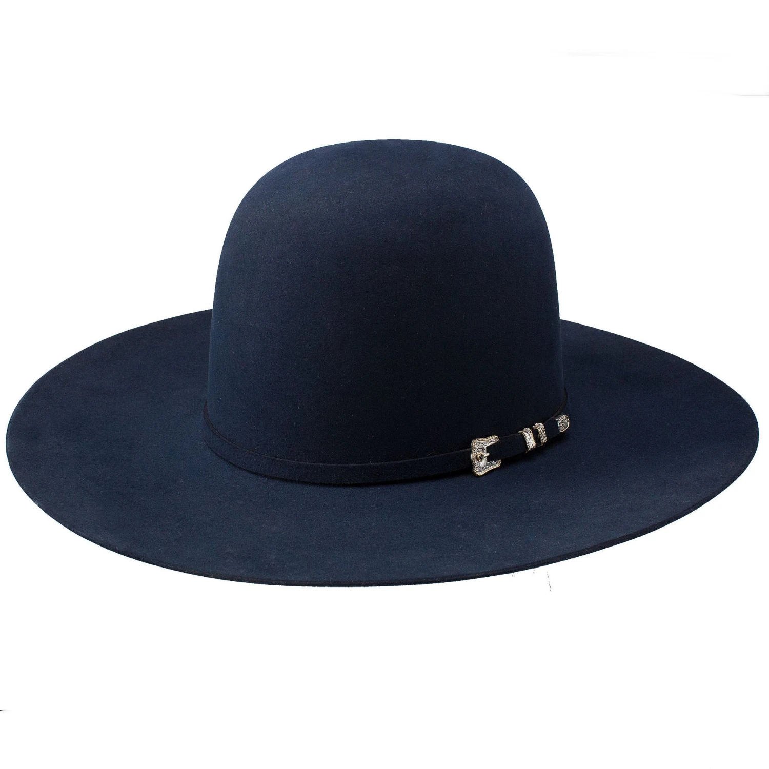 Resistol 30X Navy Grand 4 1/4in. Brim Open Crown Felt Hat - Image 2