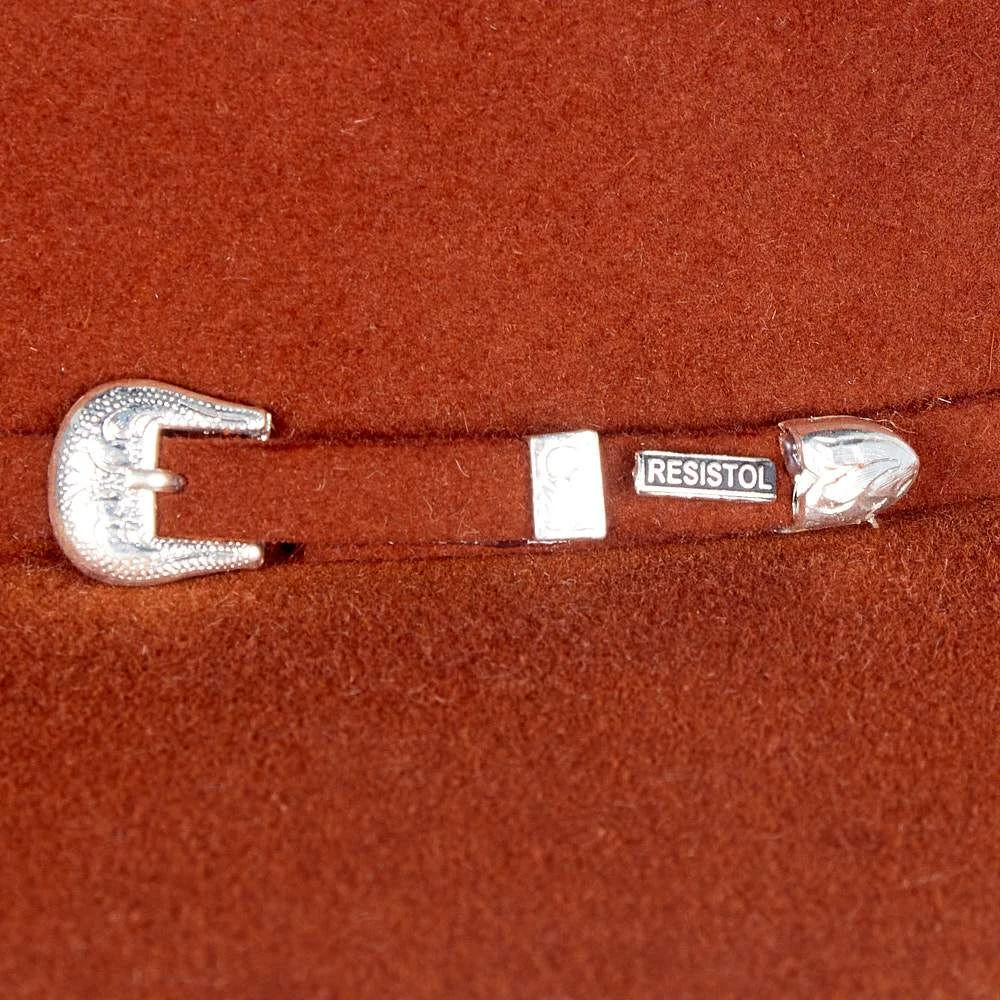 Resistol 6X Rust Midnight 4 1/4in. Brim Open Crown Felt Hat - Image 3