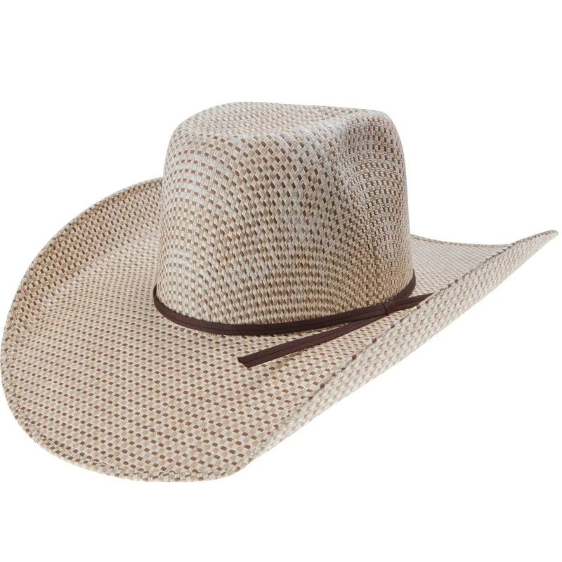 Rodeo King 3 Tone Open Crown 5in. Brim Straw Cowboy Hat - Image 2