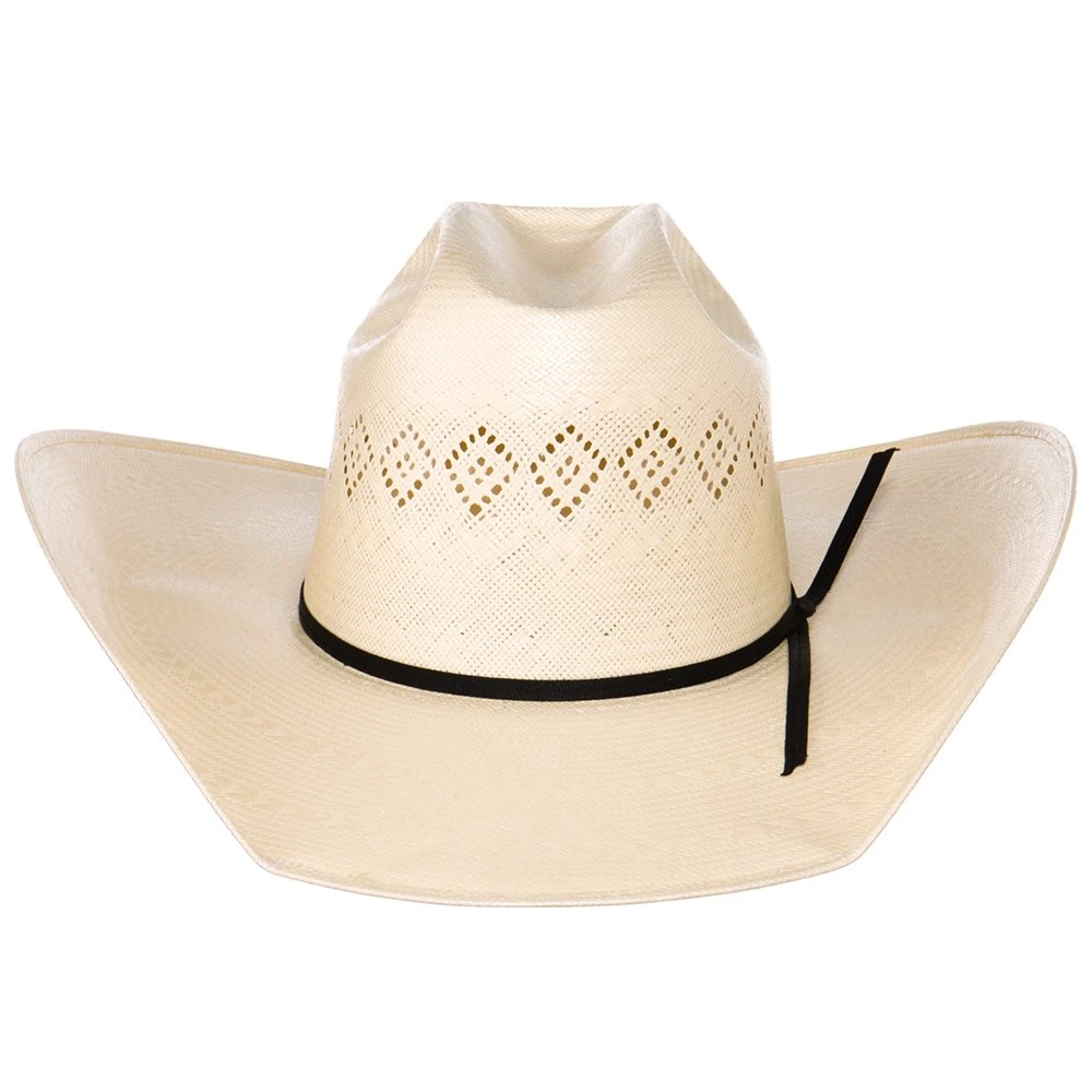Rodeo King 24K Shantung Diamond 5in. Brim Open Crown Straw Hat - Image 2