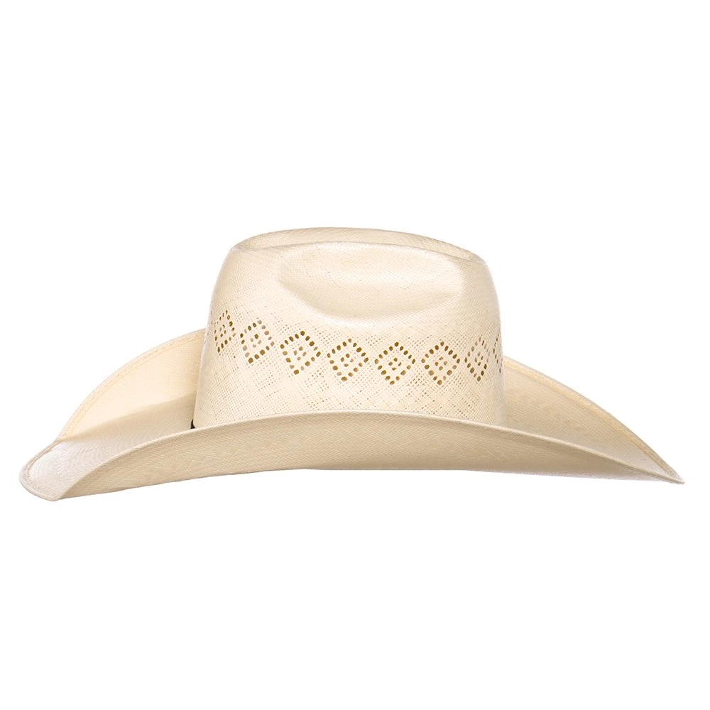 Rodeo King 24K Shantung Diamond 5in. Brim Open Crown Straw Hat - Image 3