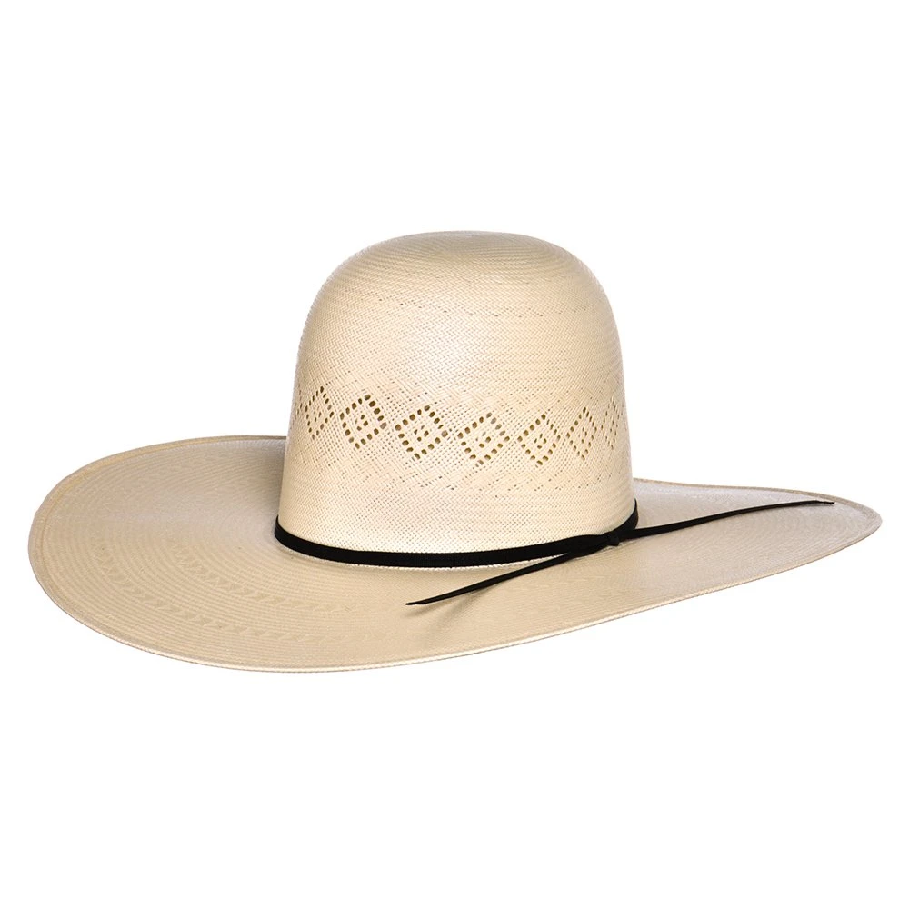 Rodeo King 24K Shantung Diamond 5in. Brim Open Crown Straw Hat - Image 5