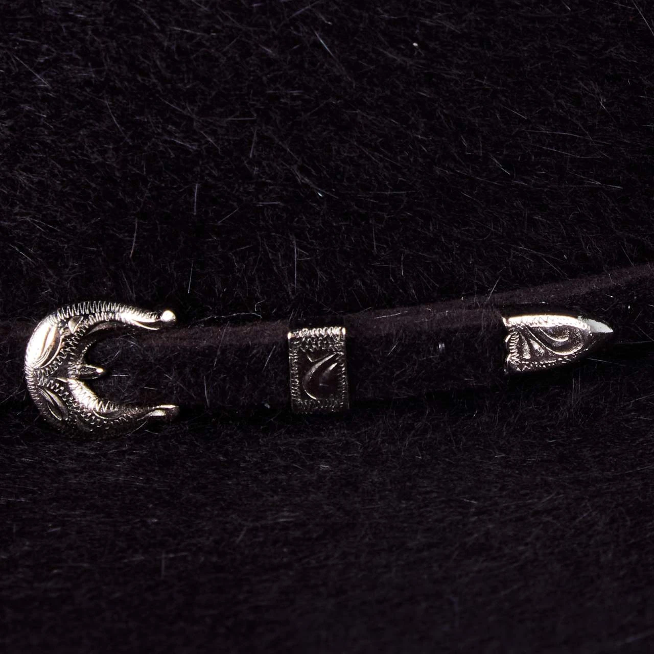 Rodeo King 10X Black Cherry Grizzly 4 1/2in. Brim Open Crown Felt Cowboy Hat - Image 2