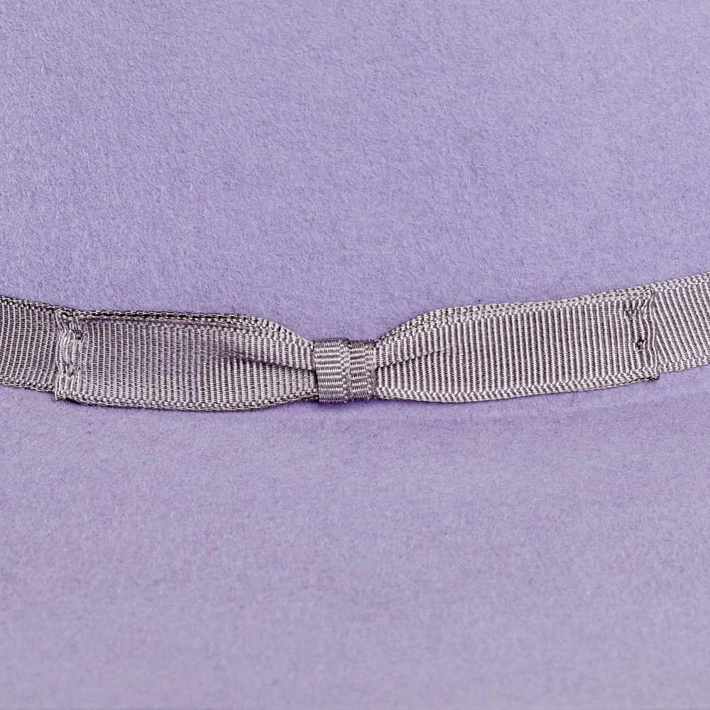 Rodeo King 7X Lilac Grey Ribbon Band 4in. Brim Felt Cowboy Hat - Image 3