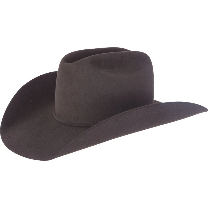 Rodeo King 7X Black Open Crown Felt Cowboy Hat - Image 2