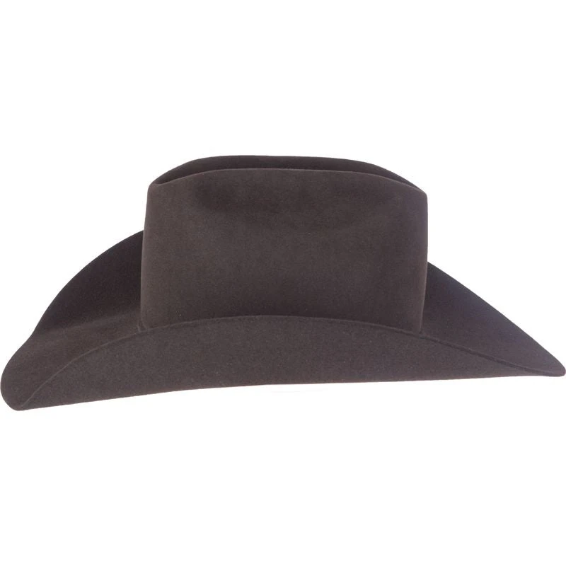 Rodeo King 7X Black Open Crown Felt Cowboy Hat - Image 3