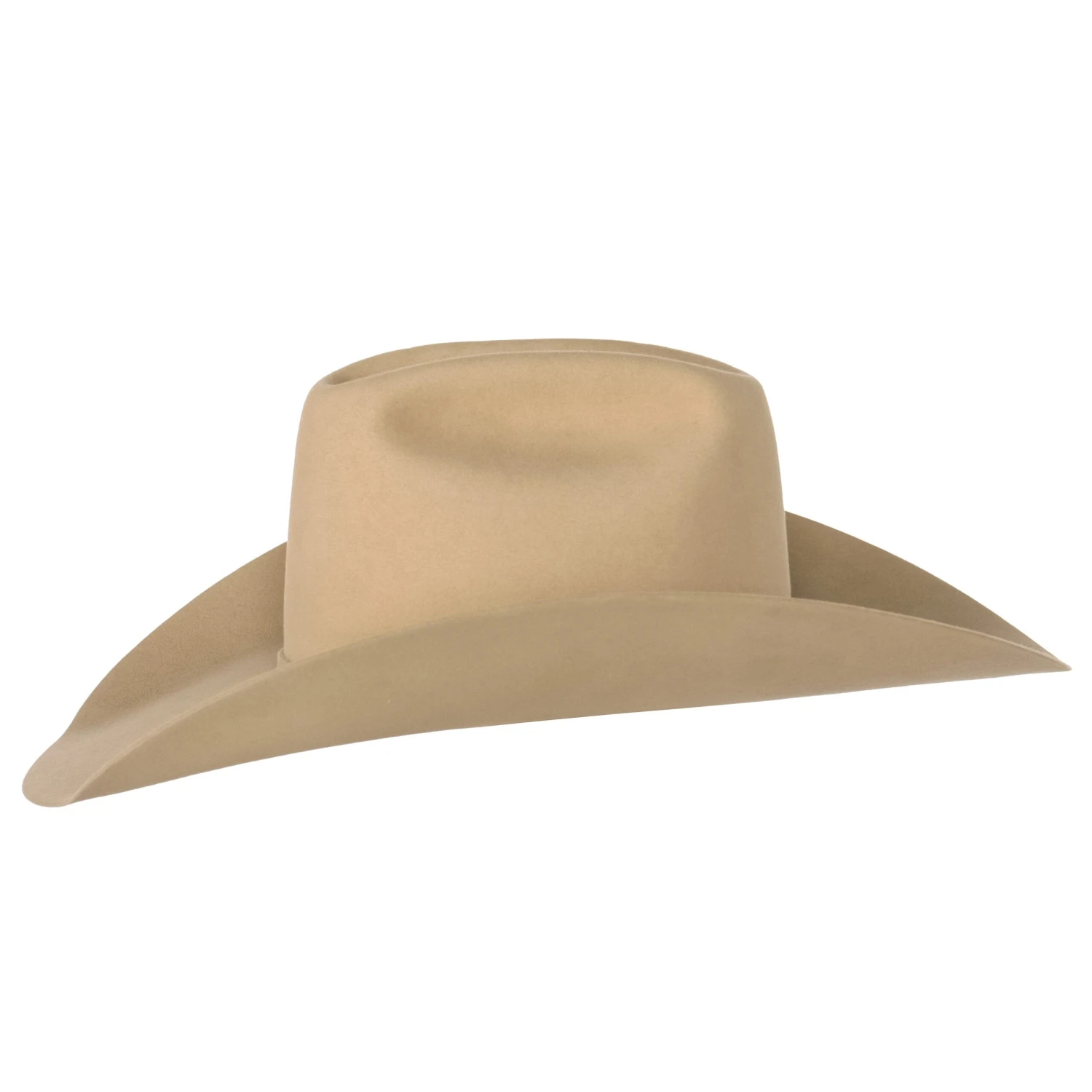 Rodeo King 10X Buckskin 4 1/2in. Brim Self Band Felt Cowboy Hat - Image 3