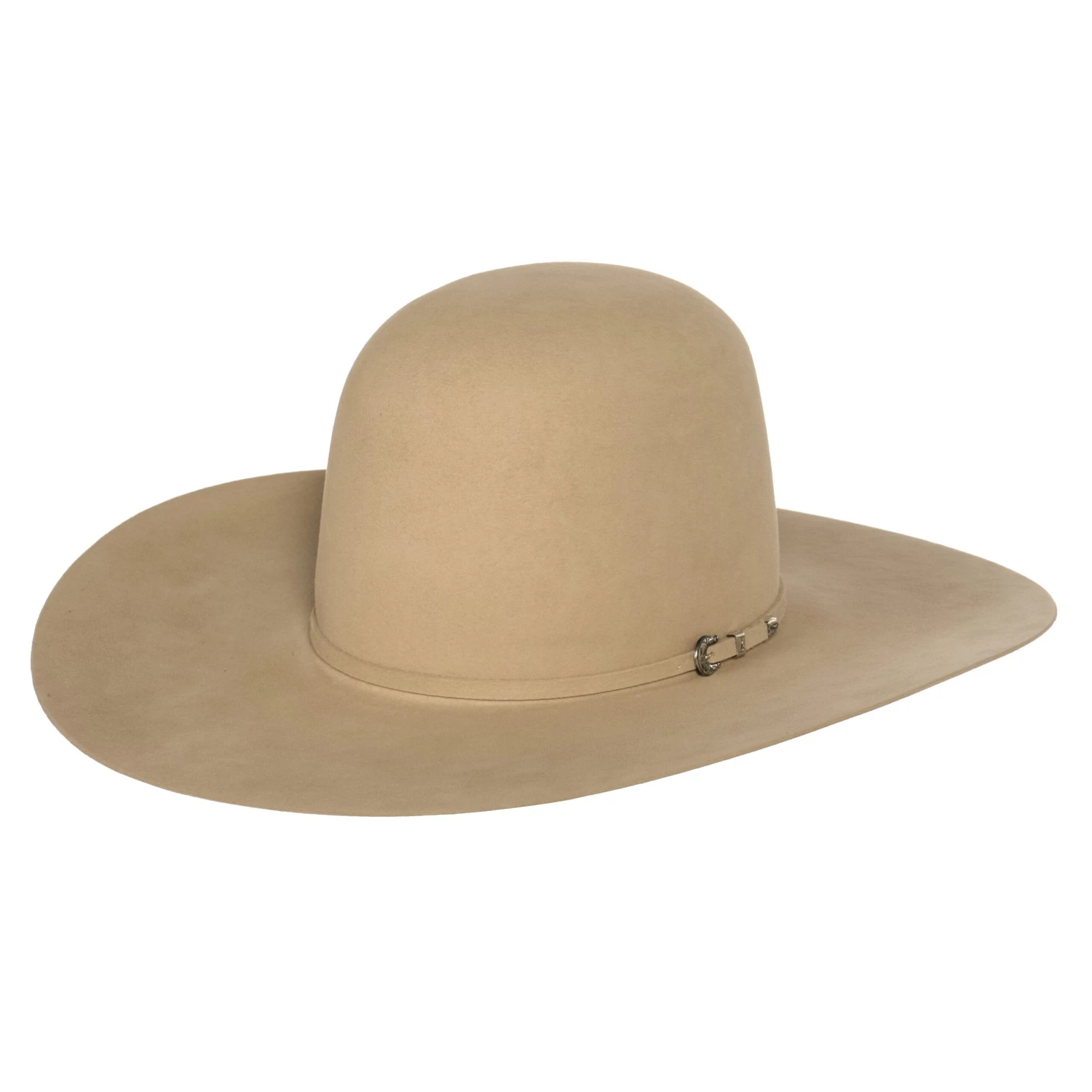 Rodeo King 10X Buckskin 4 1/2in. Brim Self Band Felt Cowboy Hat - Image 4