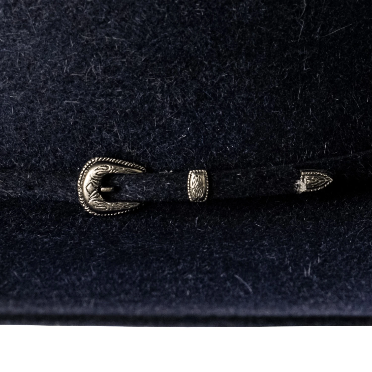 Rodeo King 7X Denim 4 1/2in. Brim Open Crown Self Band Felt Cowboy Hat - Image 3