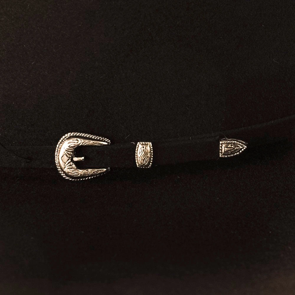 Rodeo King 7X Chocolate 5in. Brim Open Crown Self Band Felt Hat - Image 2