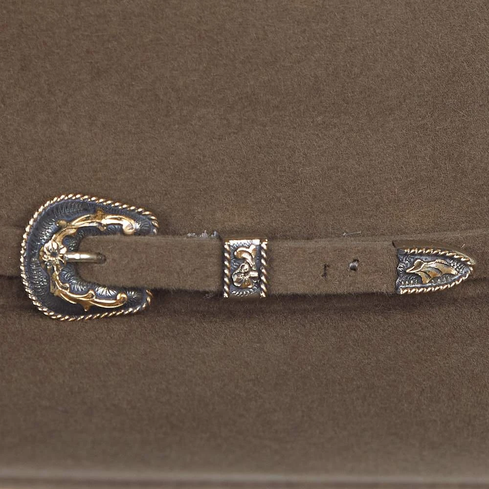 Rodeo King 30X Tan Belly Self Band 4 1/2in. Brim Open Crown Felt Cowboy Hat - Image 3