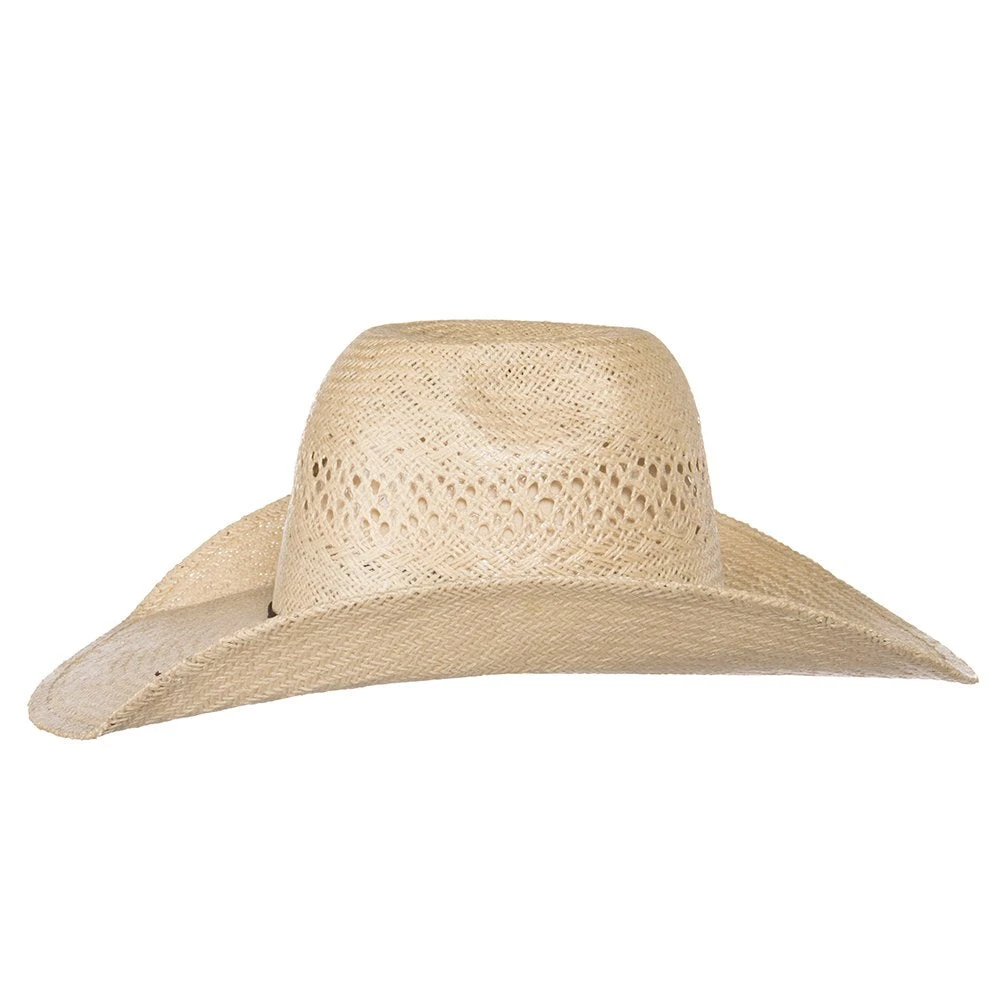 Rodeo King Jute Open Crown 4-1/4in. Brim Straw Cowboy Hat - Image 3