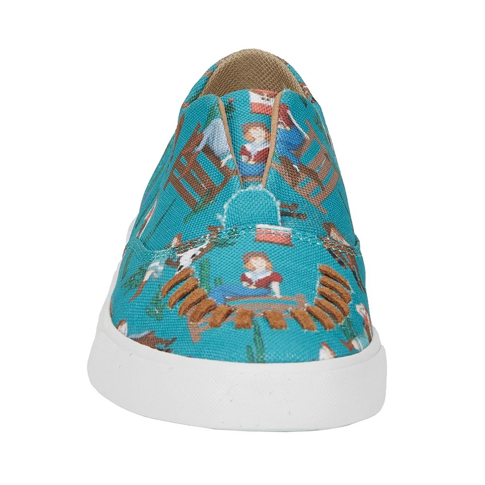 Reba By Justin Women's Alice Turquoise Slip On - Image 2