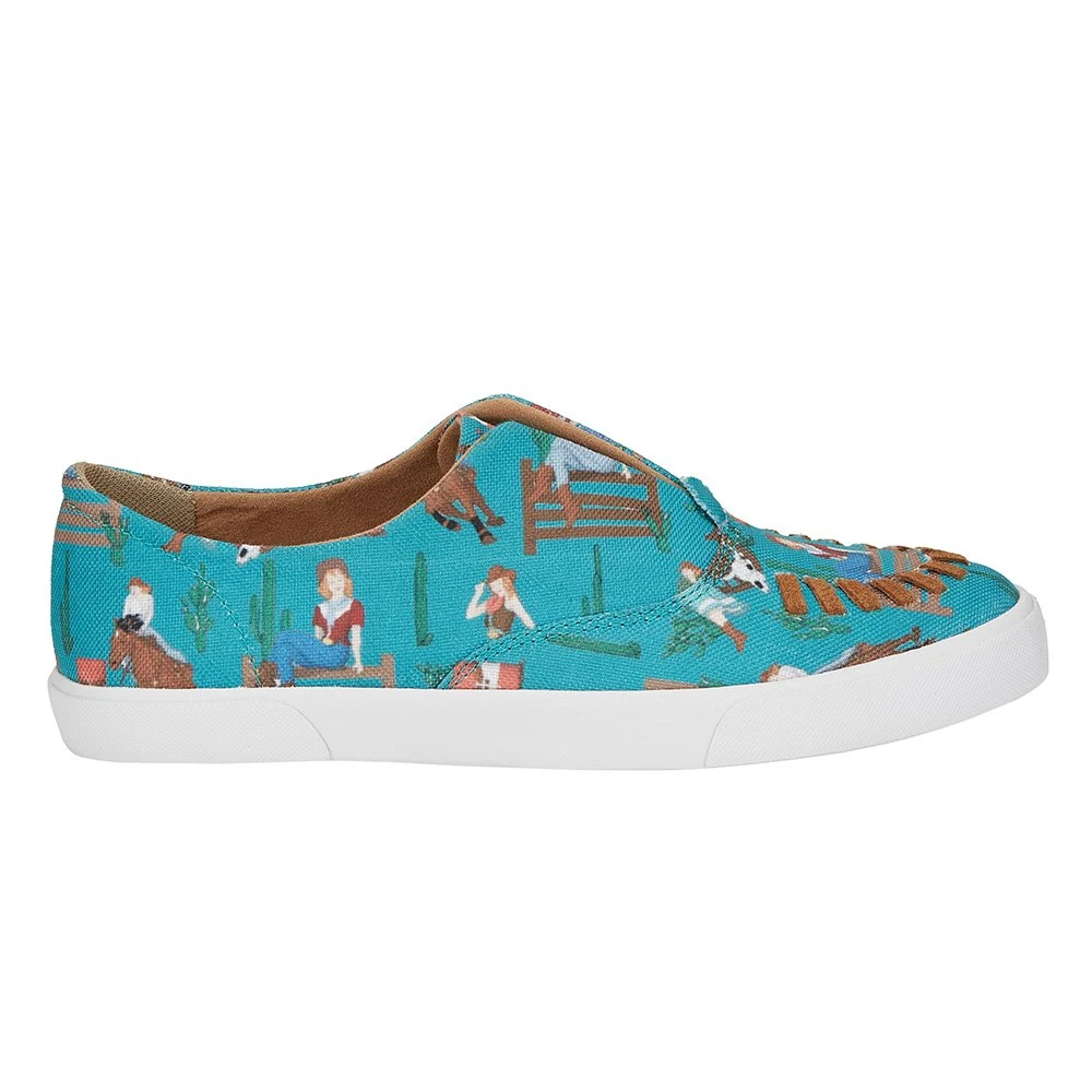 Reba By Justin Women's Alice Turquoise Slip On - Image 5