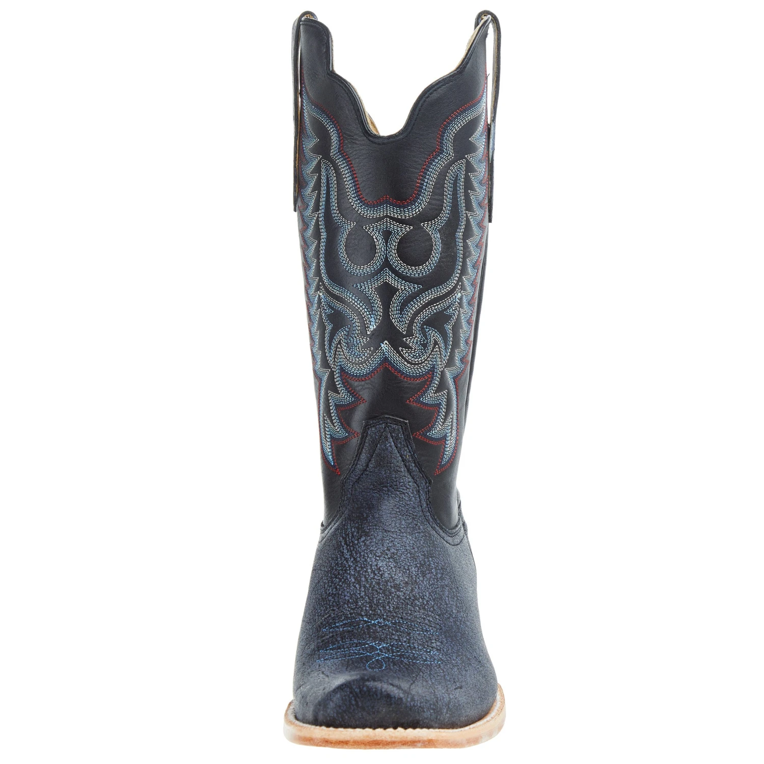 R Watson Boots Men`s Blue Cape Buffalo 13in Midnight Blue Sinatra Cowhide Top Boot - Image 2