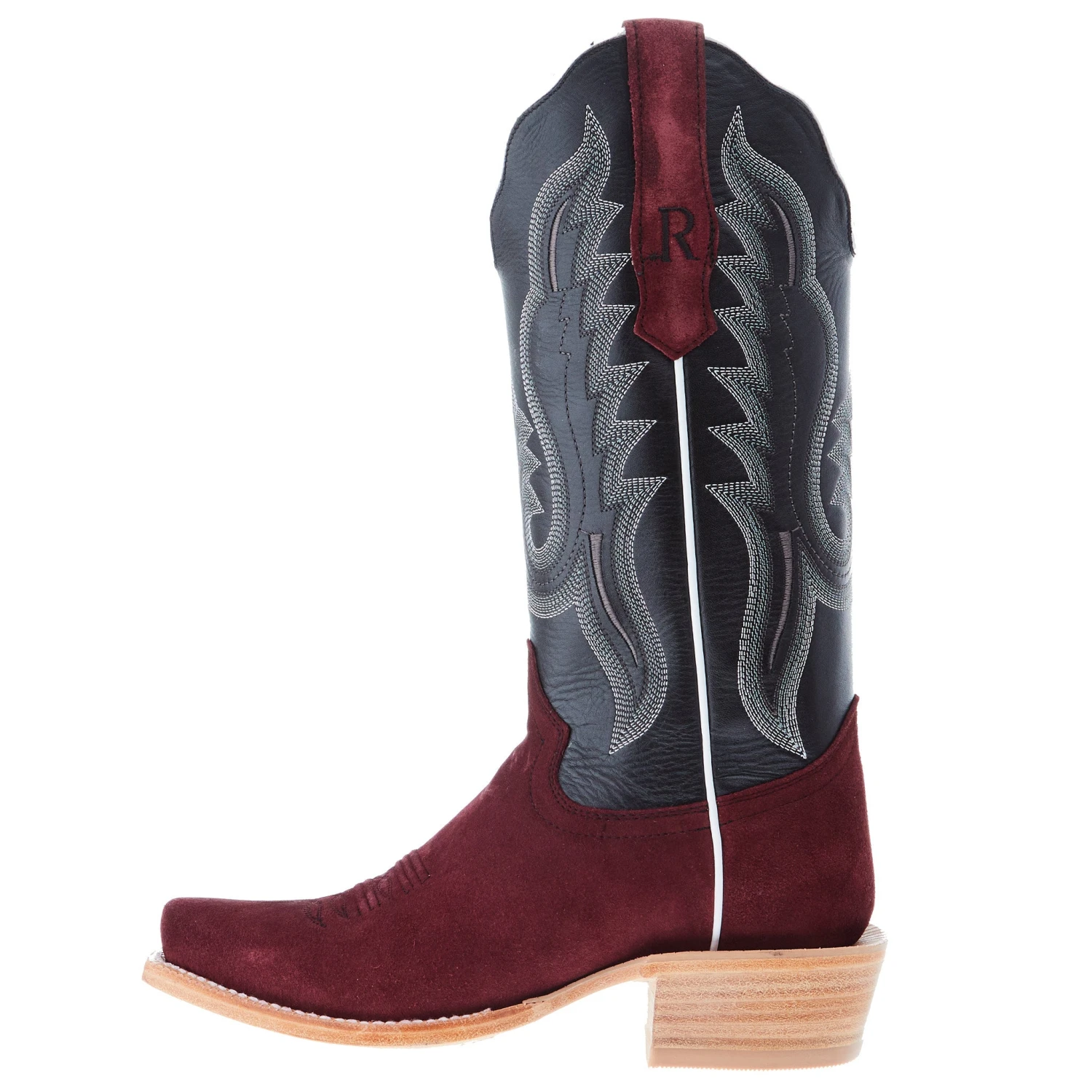 R Watson Boots R Women's Rhubarb Rough Out 13 In Top Cowgirl Boot - Image 3