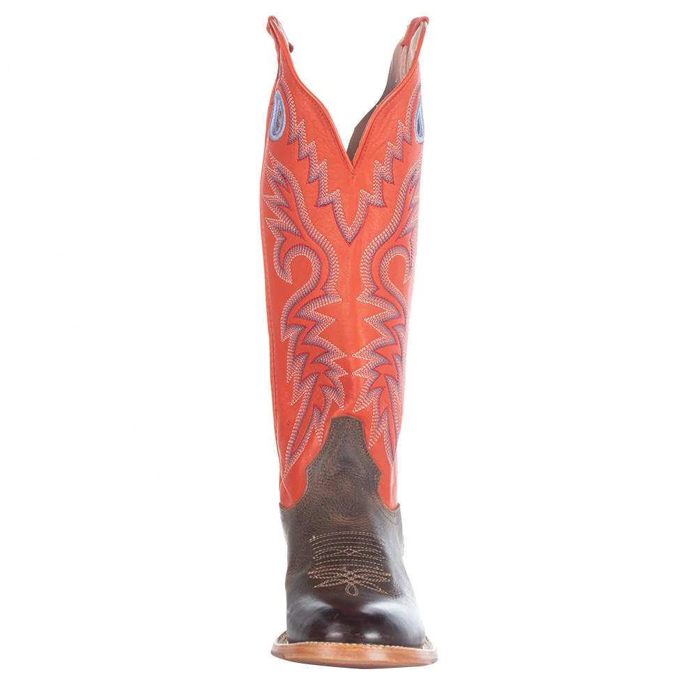 Tony Lama Women's Stout Brown Scarlett 15in. Buckaroo Cowgirl Boots - Image 2