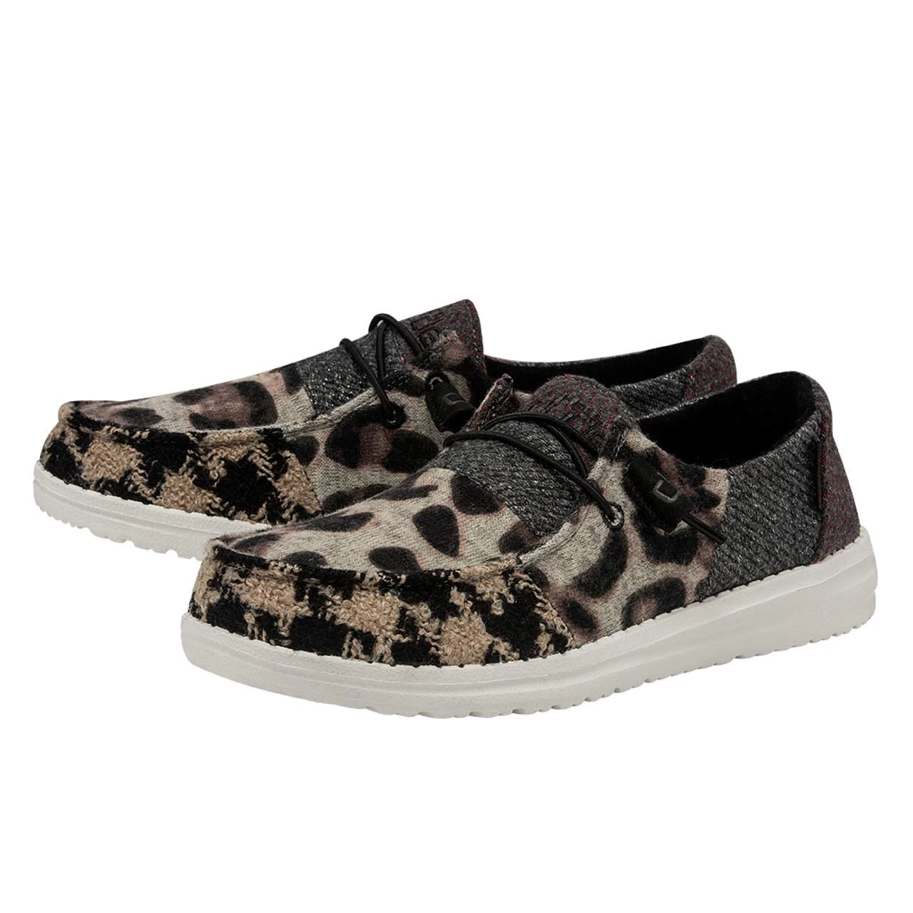 Heydude Women`s Hey Dude Wendy Patchwork Leopard Java Casual - Image 2