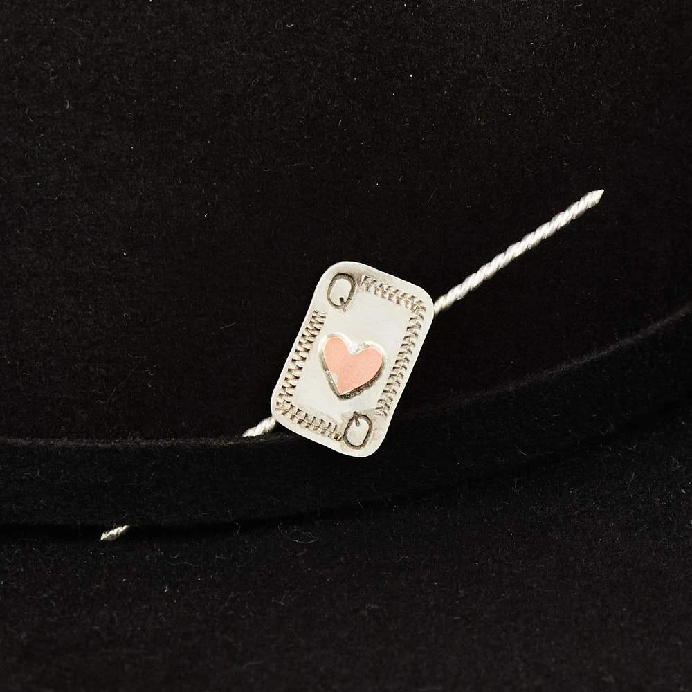 T5 Silver Queen Playing Card Double Ended Toothpick And Hat Accessory - Image 2