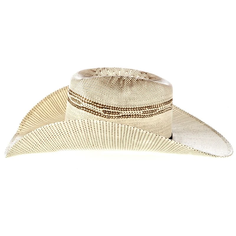 Twister Brown Bangora Straw Cowboy Hat - Image 2