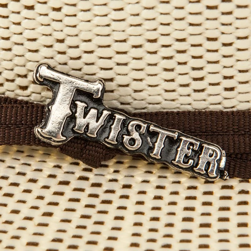 Twister Brown Bangora Straw Cowboy Hat - Image 3