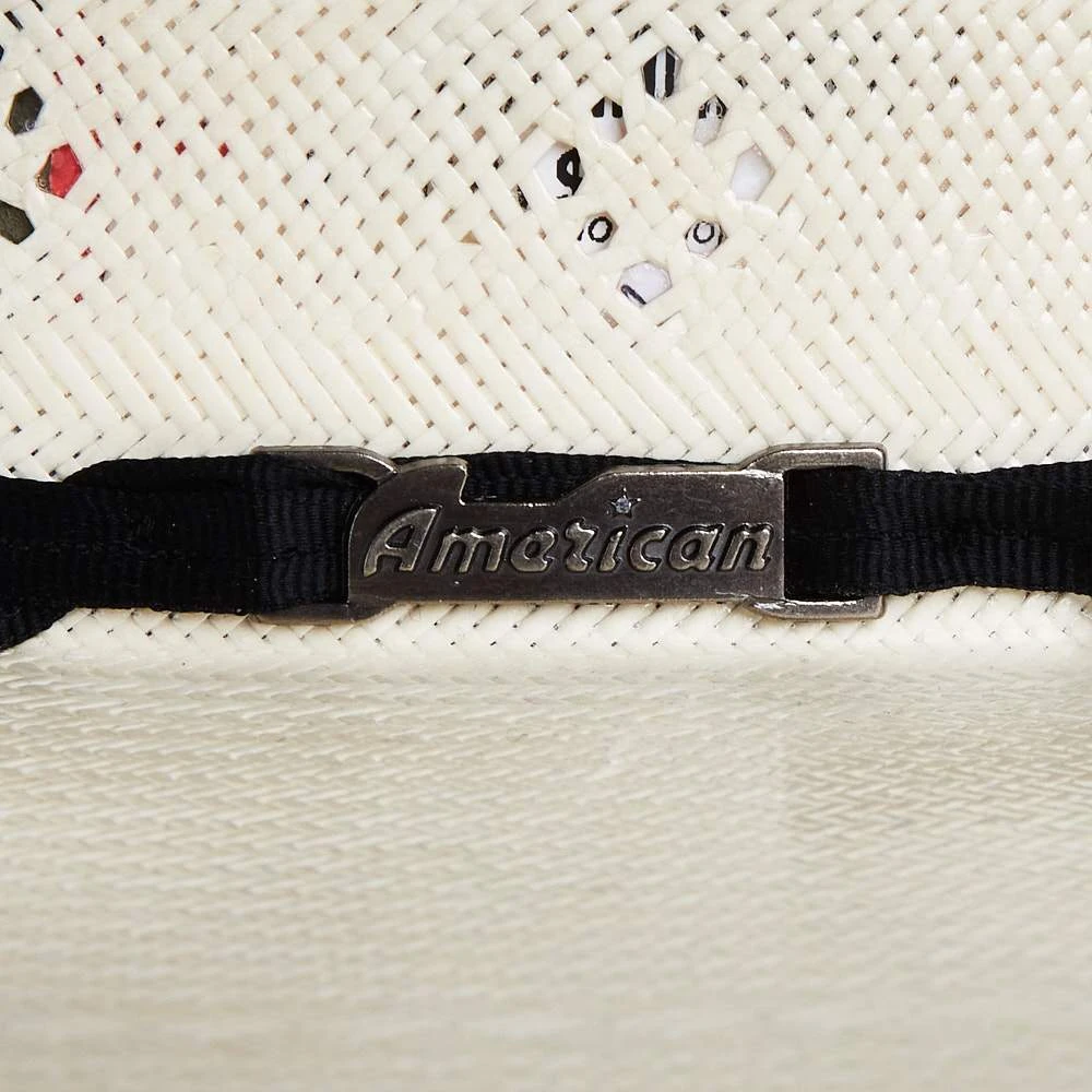 American Hats AHC TC8900 2 Cord Black Band 4 1/4in. Brim Open Crown Straw Cowboy Hat - Image 3