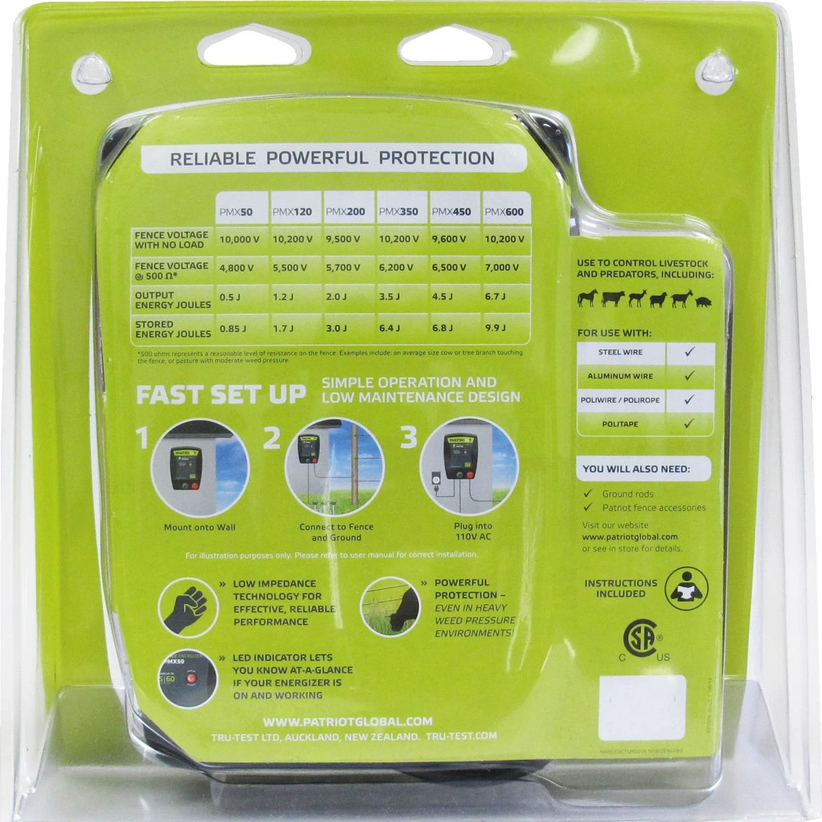 Patriot Fencing PMX50 Energizer (AC)110V - Image 5